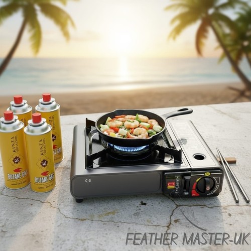 Portable butane gas stove with - gas,
