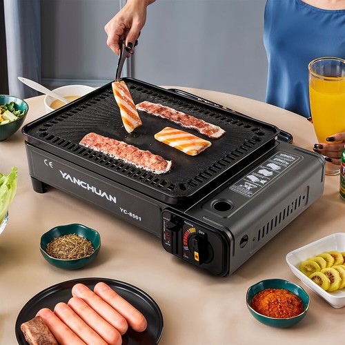 Portable bbq grill - grill, butane