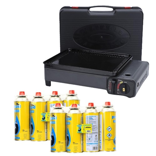 Portable gas grill - bbq, stove